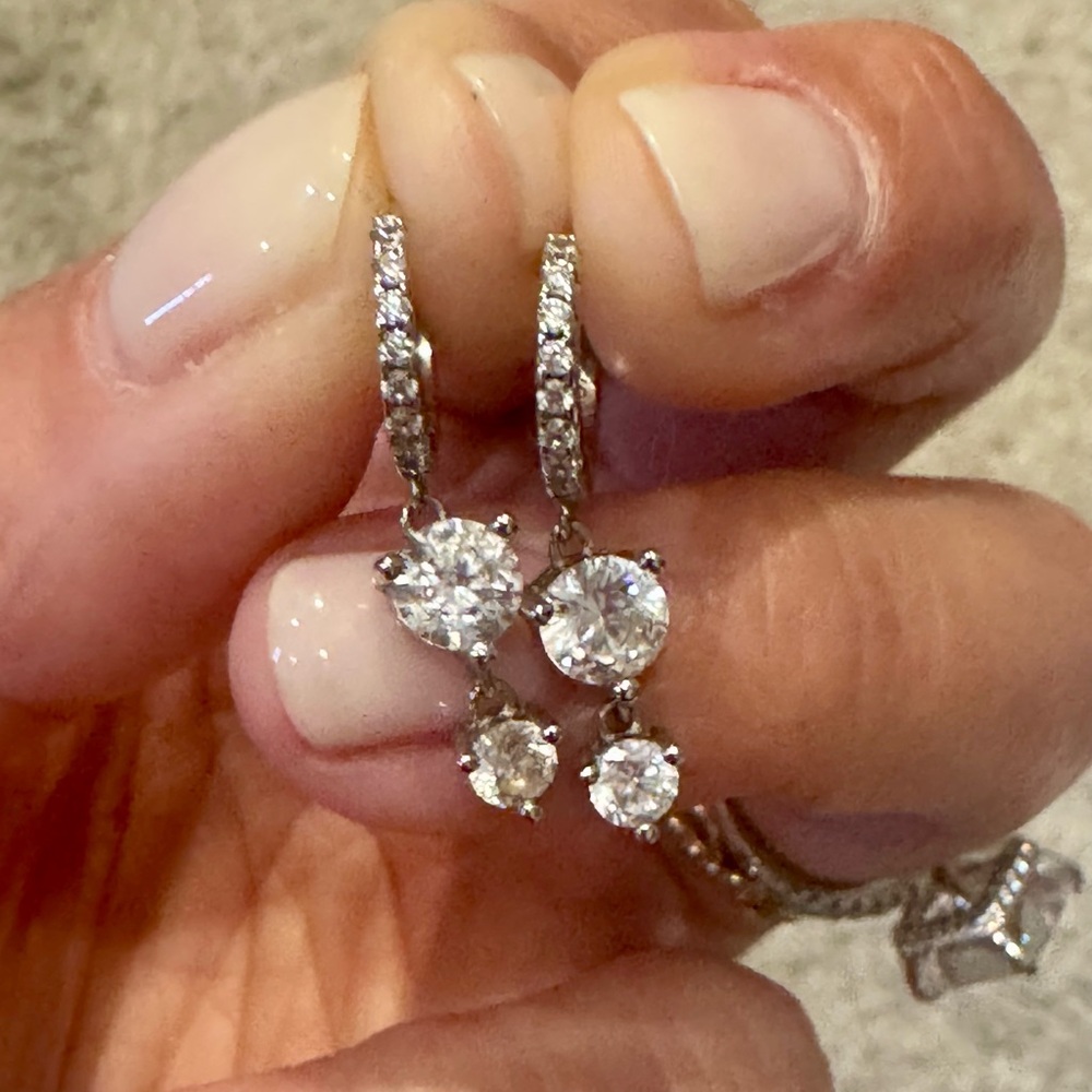 Elegant Silver Drop Earrings